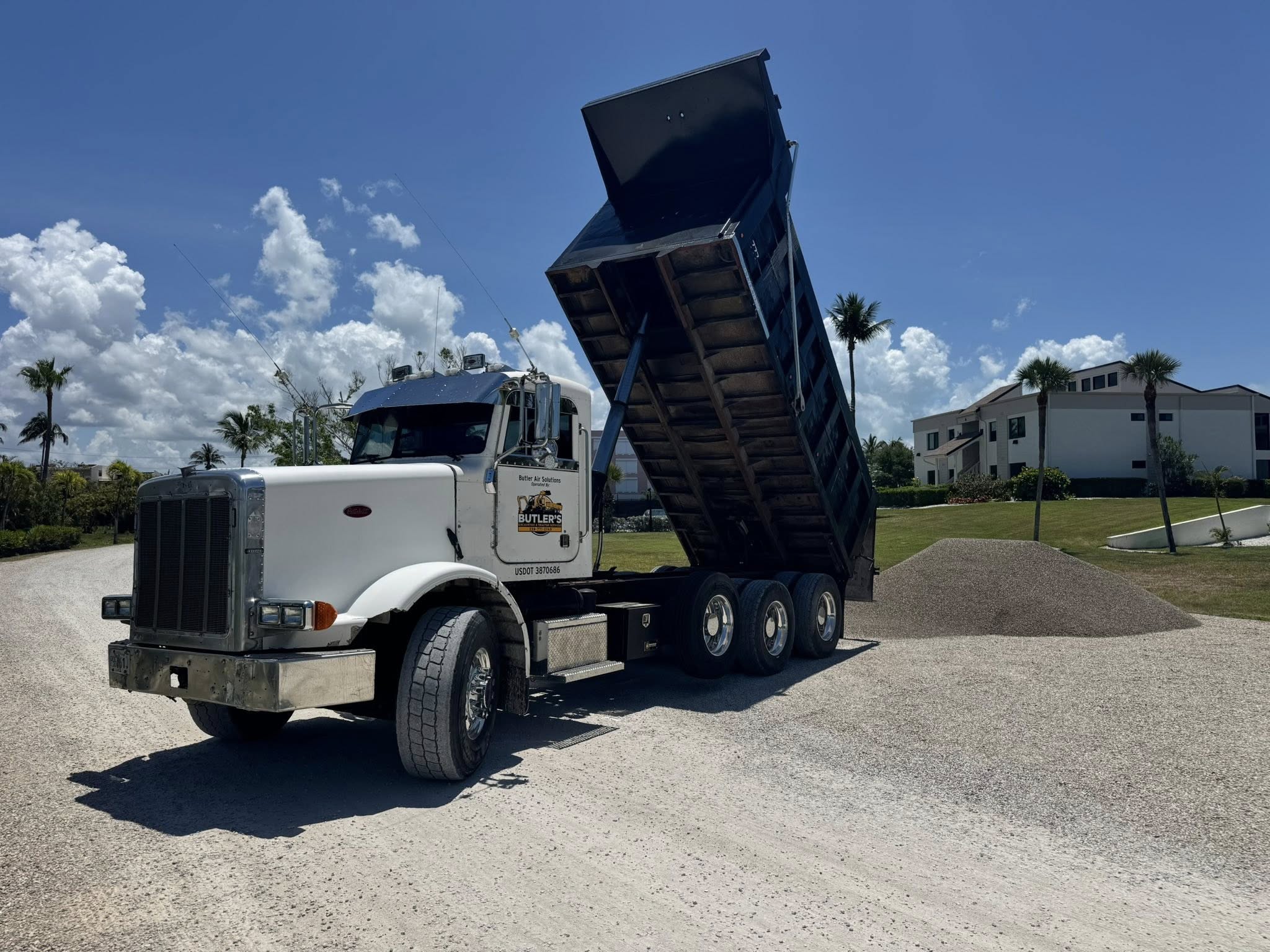 Butler's Peterbilt dump truck